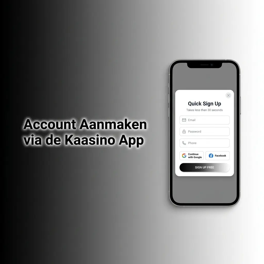Stap-voor-stap account aanmaken in de Kaasino app op mobiel in minder dan twee minuten