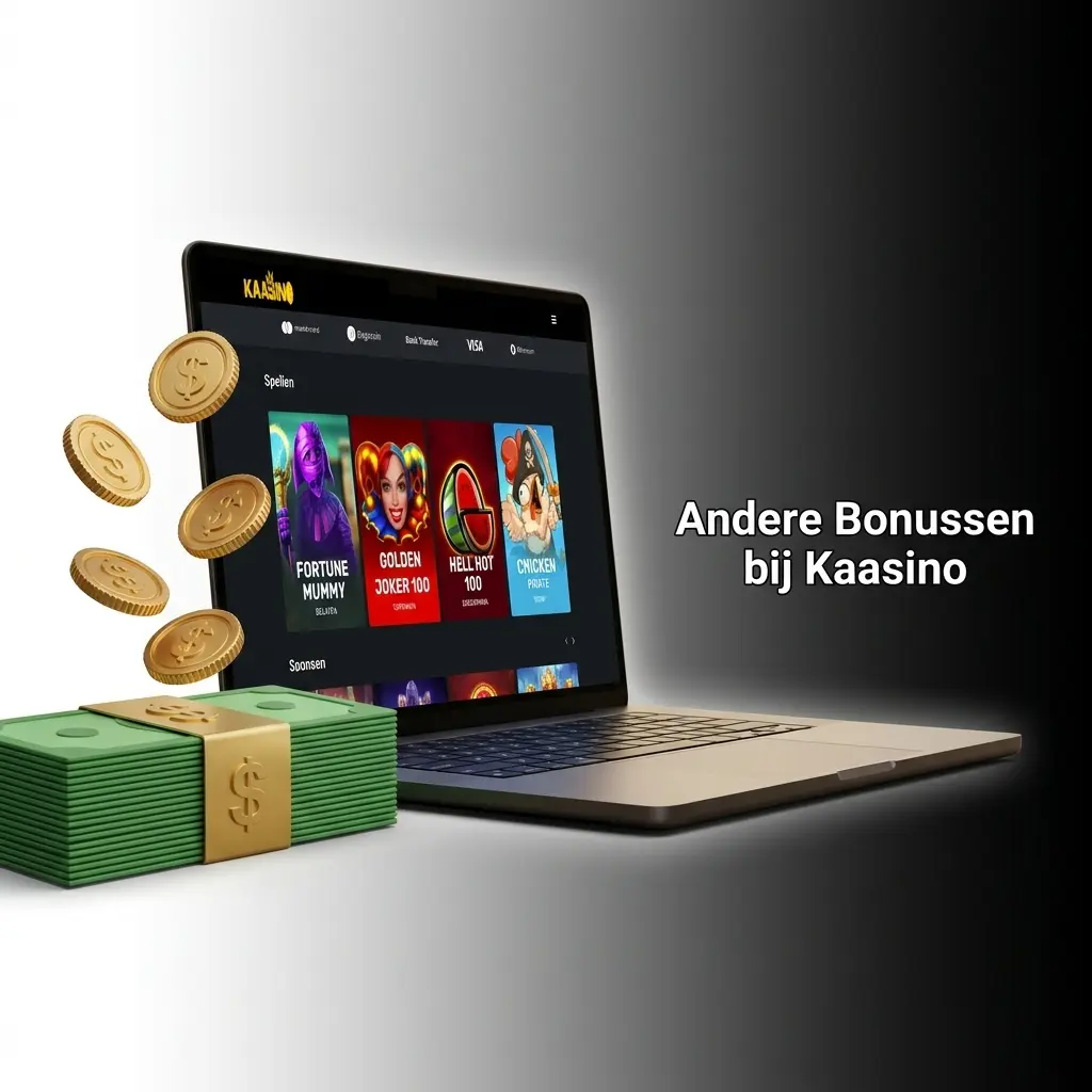 Overzicht van Kaasino bonussen: herlaadbonus, gratis spins, cashback en loyaliteitsprogramma voor spelers