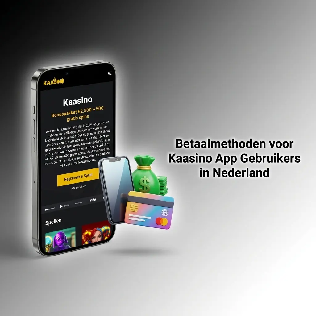 Betaalmethoden Kaasino app Nederland: iDEAL, Visa, PayPal en meer, minimale storting EUR 10