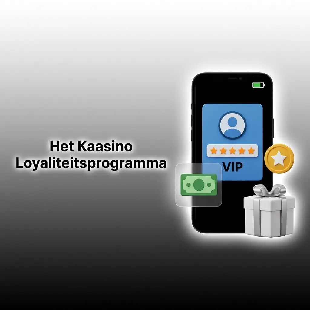 Kaasino loyaliteitsprogramma met VIP-niveaus: Brons, Zilver, Goud, Platina en Elite voor exclusieve beloningen