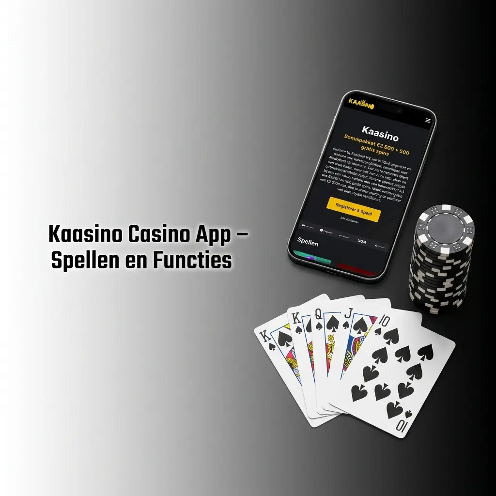 Kaasino casino app met live casino, gokkasten en tafelspellen van Pragmatic Play, NetEnt en Evolution Gaming