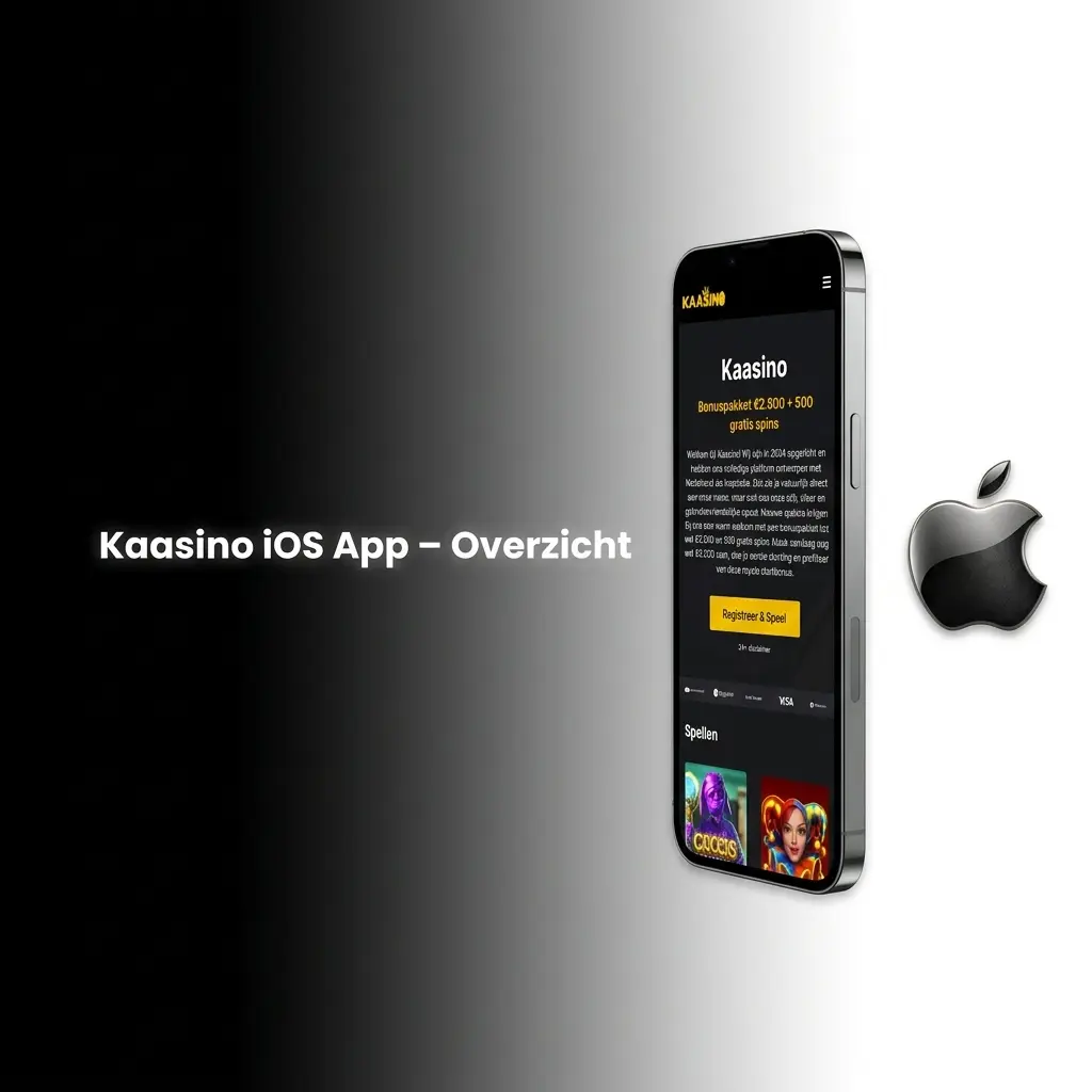 Kaasino iOS app voor iPhone en iPad – gratis download met volledig casino-aanbod en sportweddenschappen