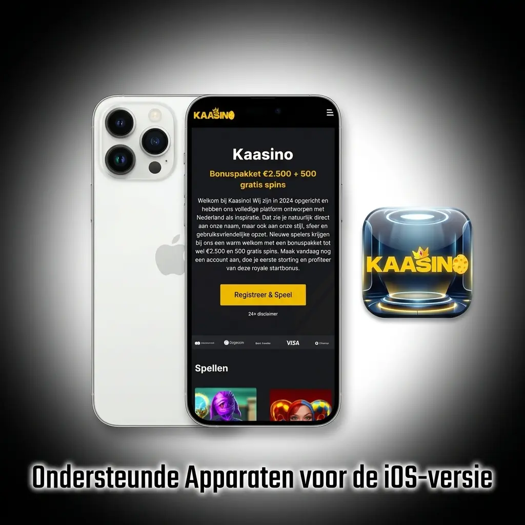 Ondersteunde Apple-apparaten voor Kaasino PWA op iOS 13 of hoger, inclusief iPhone en iPad modellen