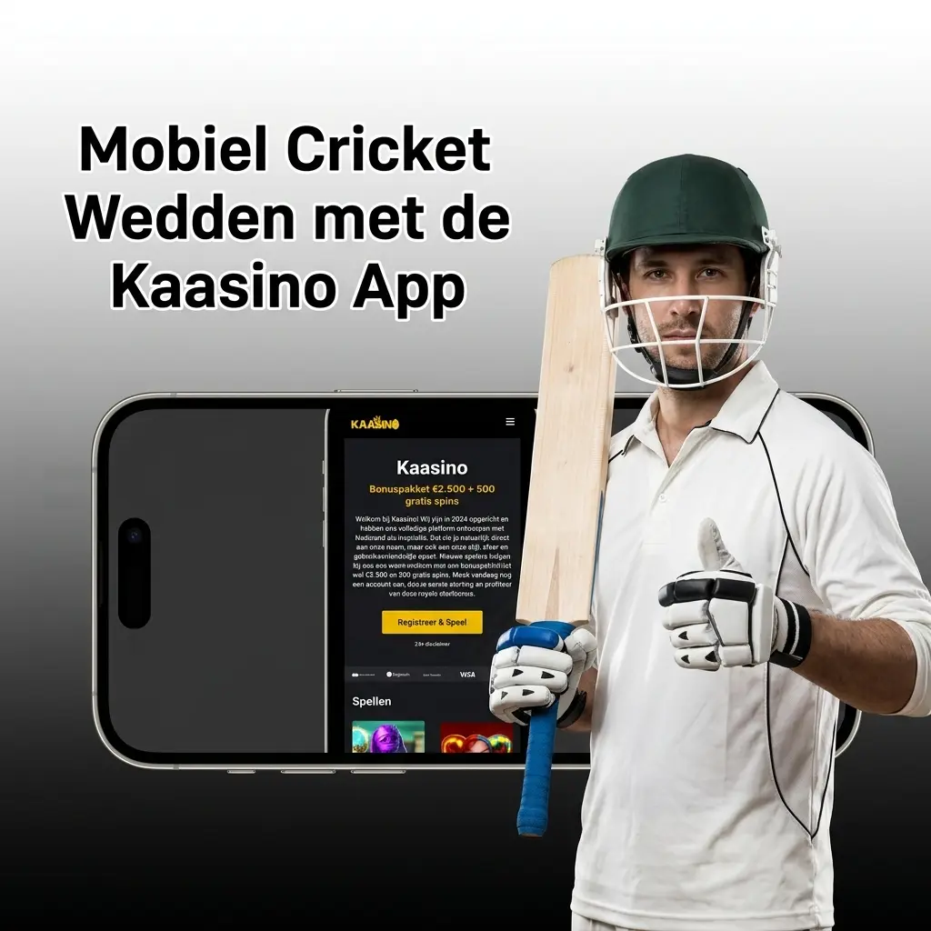 Kaasino PWA op mobiel voor cricket wedden, installeerbaar via Android en iOS browser zonder app store download