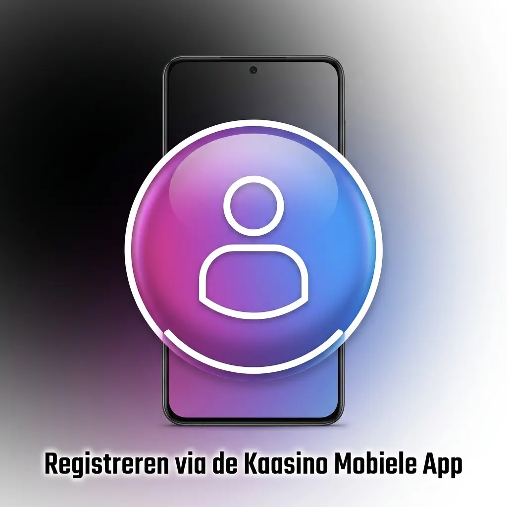 Registreren via de Kaasino mobiele app op smartphone met stappen voor aanmelding en accountactivatie