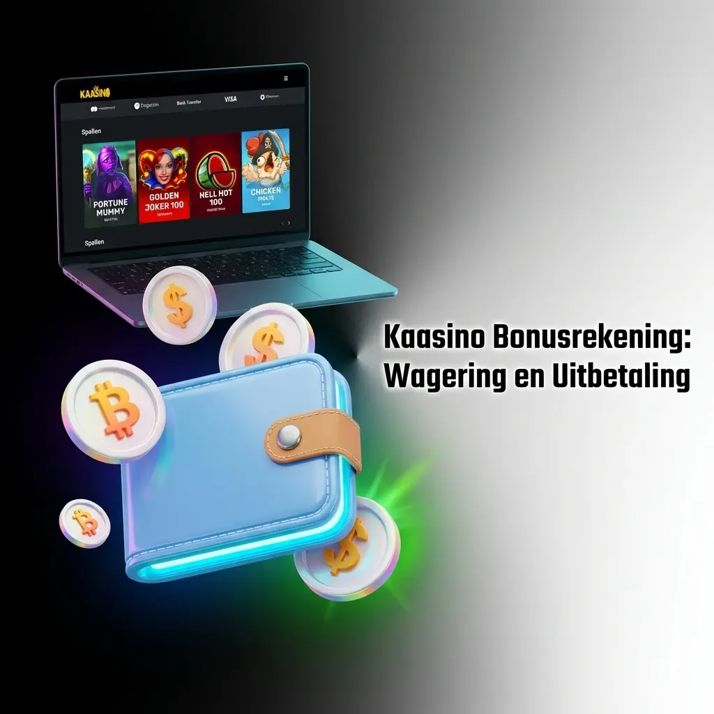Kaasino bonusrekening met wagering vereiste van 35x voor welkomstbonus voordat uitbetaling van bonusgeld mogelijk is.