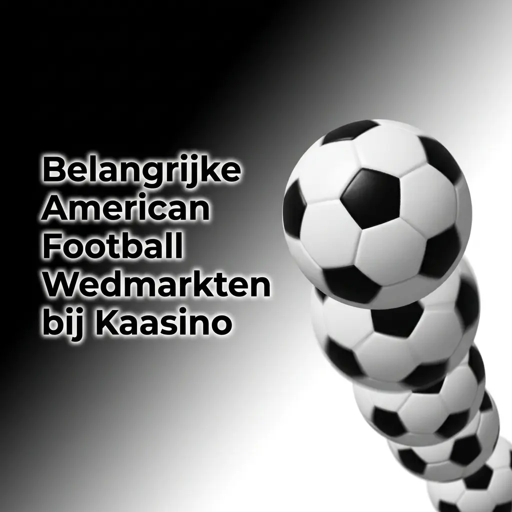 Overzicht van American football wedmarkten bij Kaasino, zoals Spread, Money Line, Game Totals en Player Props.