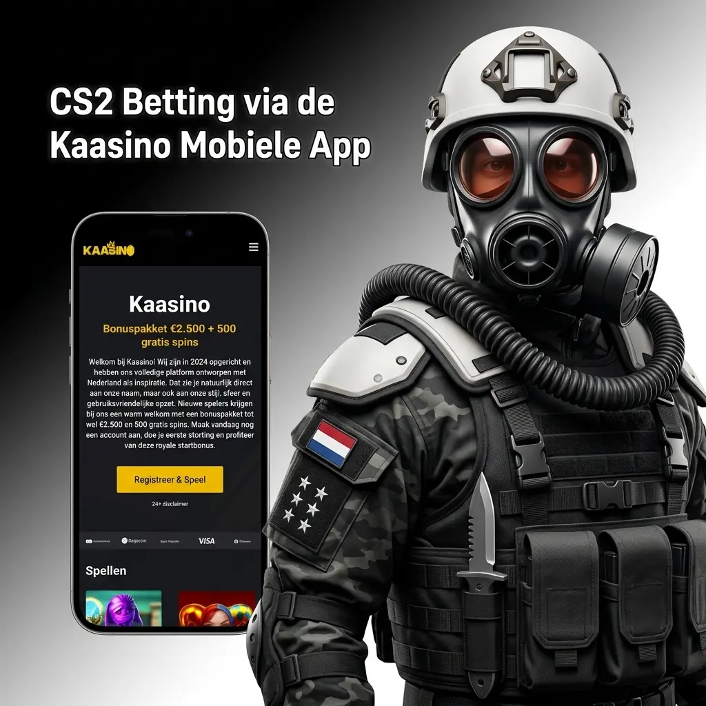 CS2 wedden via de Kaasino mobiele app: download, installeer, log in en plaats je eerste weddenschap op esports.