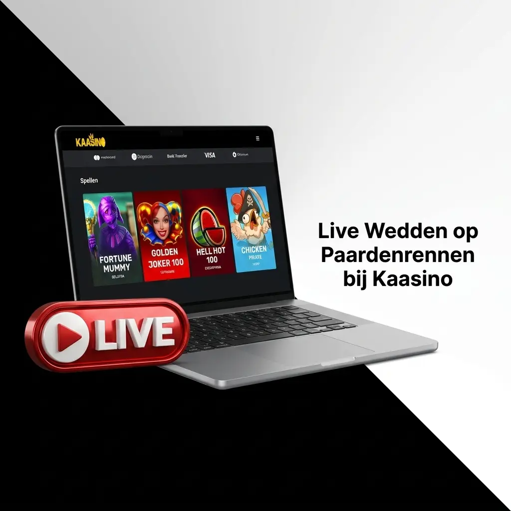 Live wedden op paardenrennen bij Kaasino: livestreaming, snelle cash-out en actuele quoteringen tijdens de race.