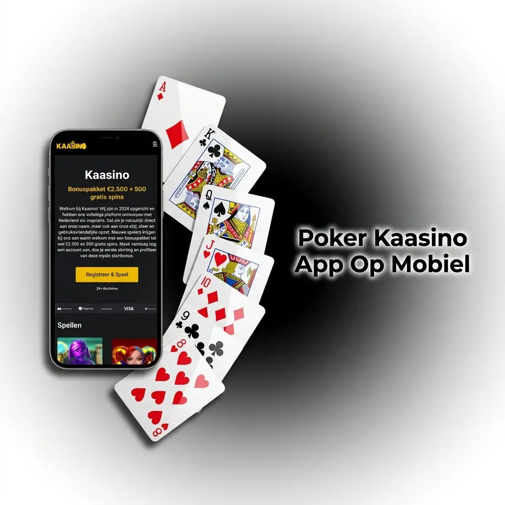 Kaasino poker app op mobiel met stortingsbonus tot 200 EUR en 250 gratis spins, beschikbaar voor Android en iOS
